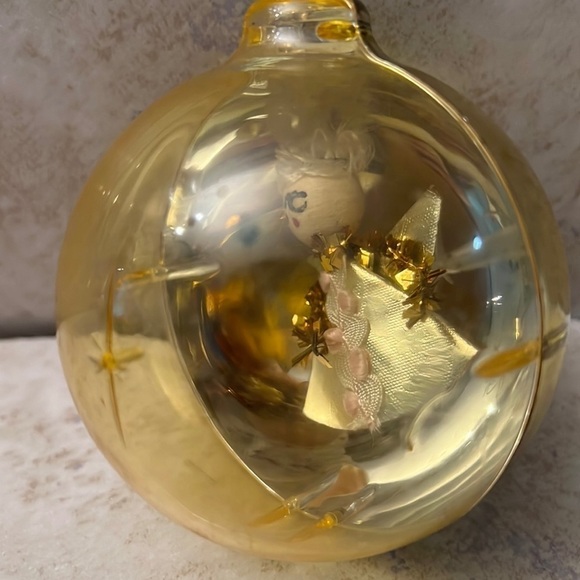 Old Vintage Christmas Jewelbrite Ornament Angel - Picture 2 of 6